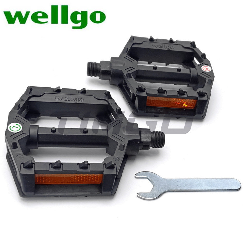 du bearing pedal Wellgo MTB Mountain Road Bike Double DU Bearing Pedals Cycling Platfo –  TIMGO BIKE