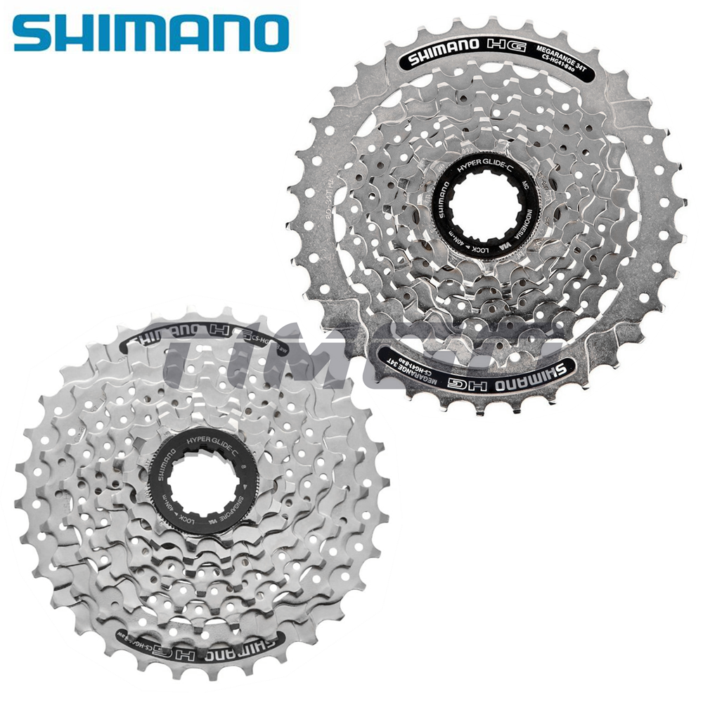 Shimano Acera HG41-8 MTB Bike 8 Speed Cassette Sprocket 11-30T/32T/34T HYPERGLIDE Silver