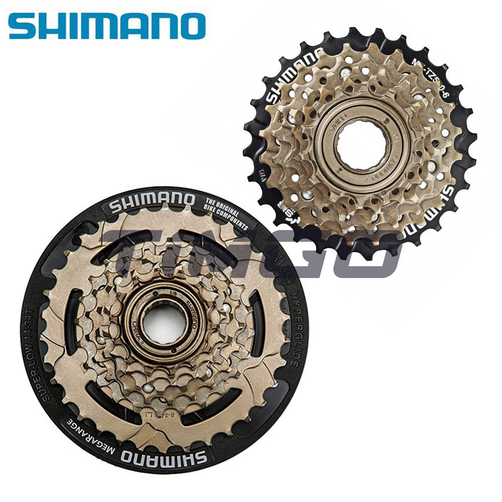 Shimano Tourney MF-TZ500-6 MF-TZ30-6 MTB Road Bike 6 Speed Freewheel Cassette 14-28T 14-34T Screw On Thread Type