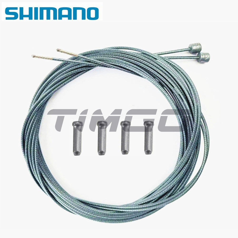 Shimano Green Teflon Stainless Steel MTB Mountain Road Folding Bike Gear Shift Derailleur Inner Cable Wire Front Rear Set with Cable End