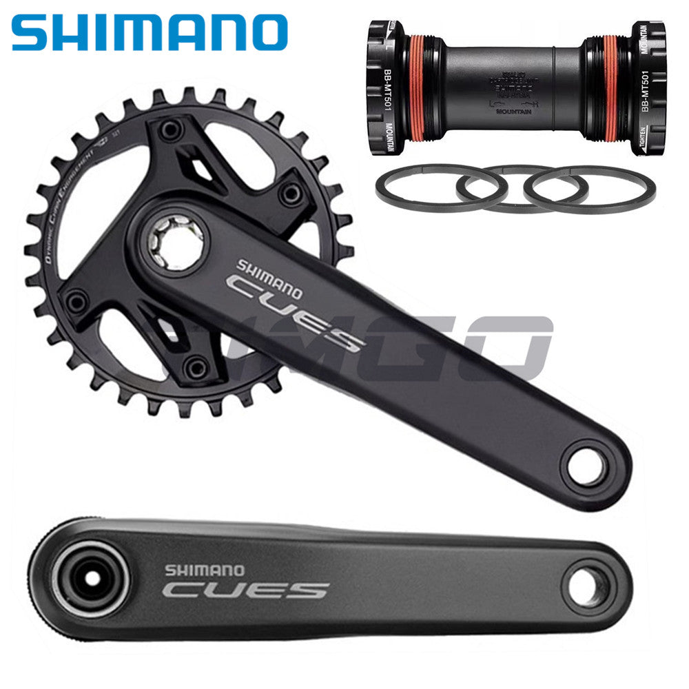 Shimano Cues FC-U6000 MTB Bike 1×9/10/11 Speed 2-Piece Crankset 32T 170mm HollowTech II BB-MT501 Bottom Bracket