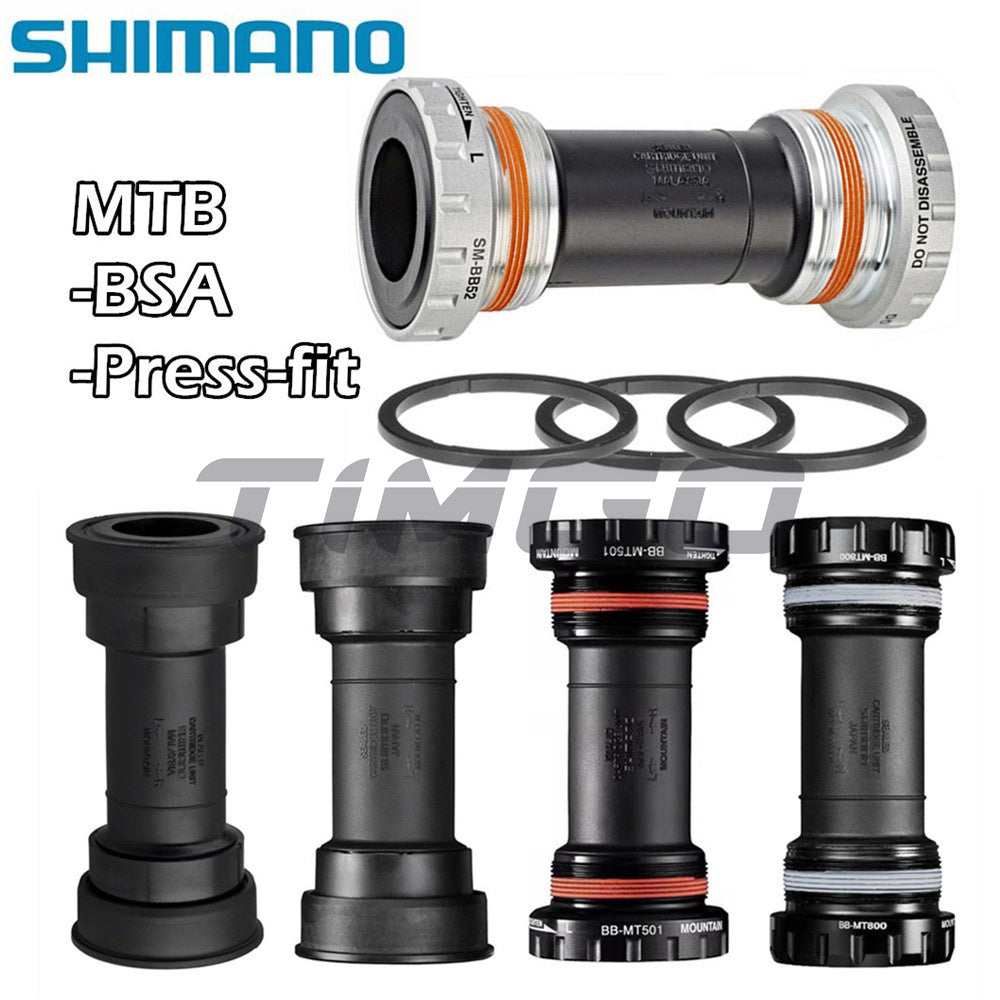 Shimano Alivio Deore XT SLX SM-BB52 BB-MT500 BB-MT800 BSA Thread/Press-Fit Hollowtech II MTB Mountain Sealed Bottom Bracket