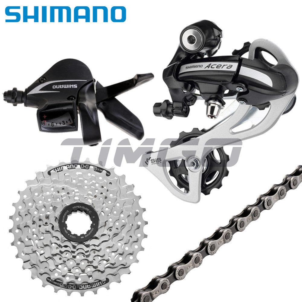 Shimano Acera M360 MTB Bike 1×8 Speed Rear System Groupset RD-M360 Rear Derailleur SL-M360 Shifter HG41-8 Cassette HG71 Chain