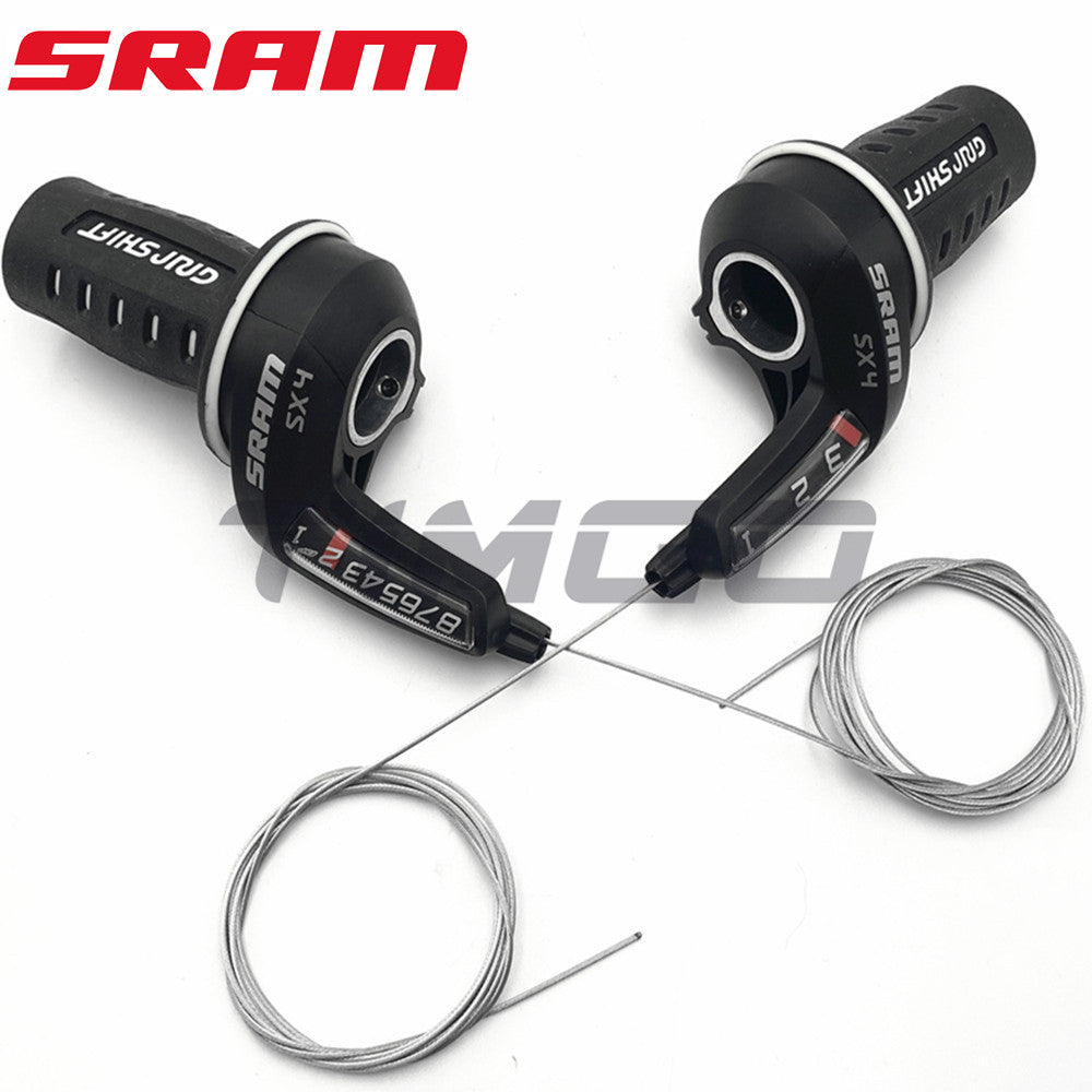 Sram SX4 3×8 Speed MTB Folding Bike Twist Grip Gear Shifter Lever Set