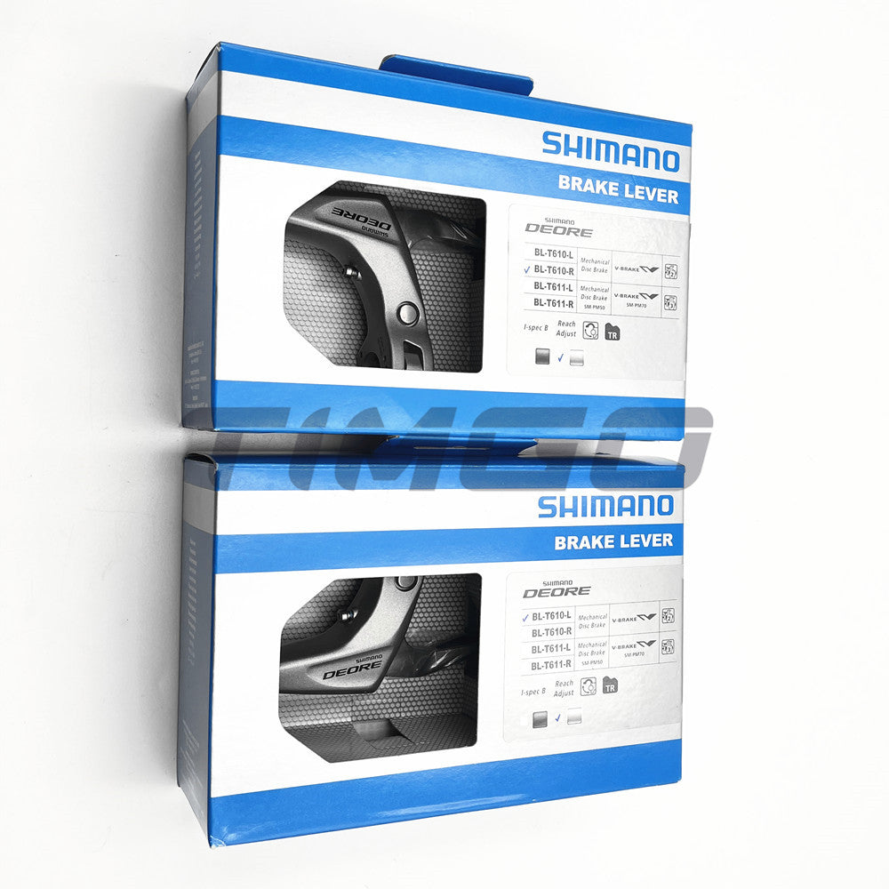 Shimano Deore BL-T610 MTB Trekking V-Brake Mechanical Disc Brake Lever 2 Finger I-SPEC B