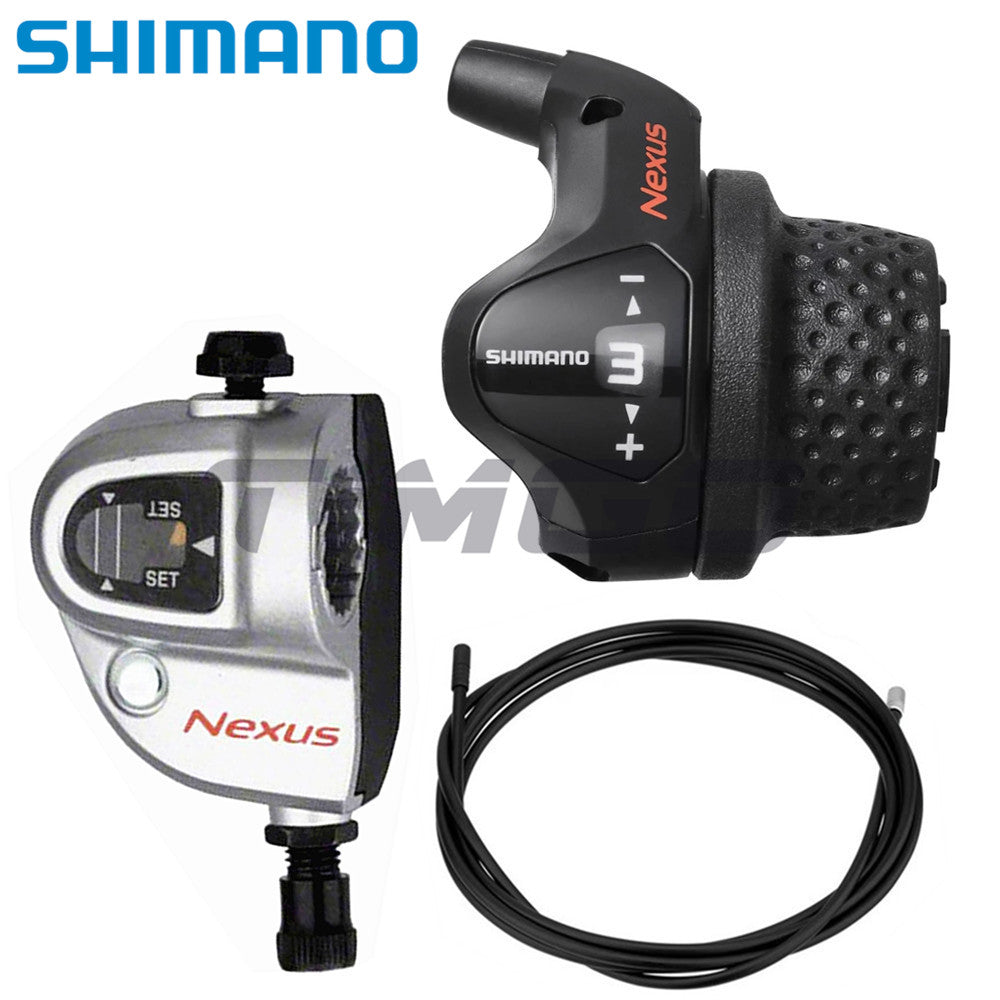 Shimano Nexus SL-3S41E 3 Speed Revoshift Twist Shifter with SM-BC06 Bell Crank Unit for Internal Gear Hub 1600mm