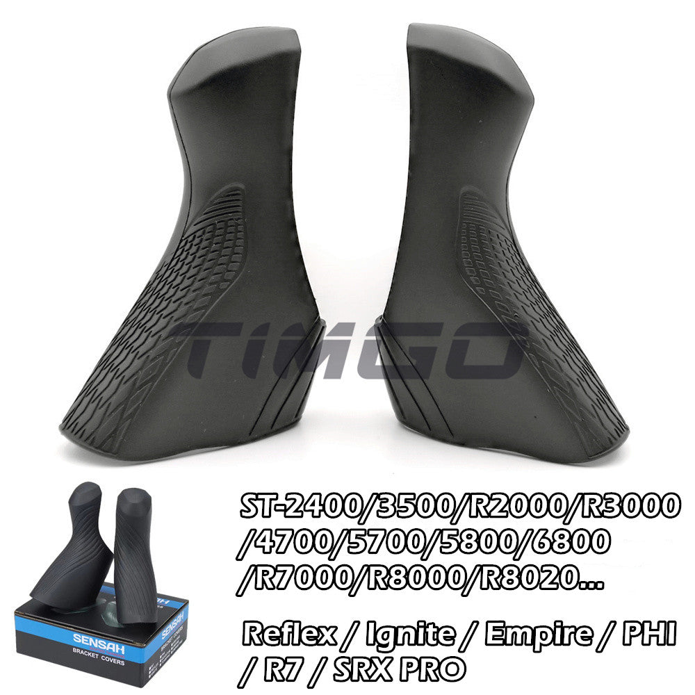 Road Bike STI Lever Bracket Cover Hood for Shimano ULTEGRA 105 TIAGRA SORA CLARIS R2000/R3000/2300/2400/3400/3500/4700/5800/6800/RS685/R7000/R7020/R8000/R8020/5600/5700/6600/6700/RS685/R7170 Sensah reflex Ignite Empire PHI R7 Rubber