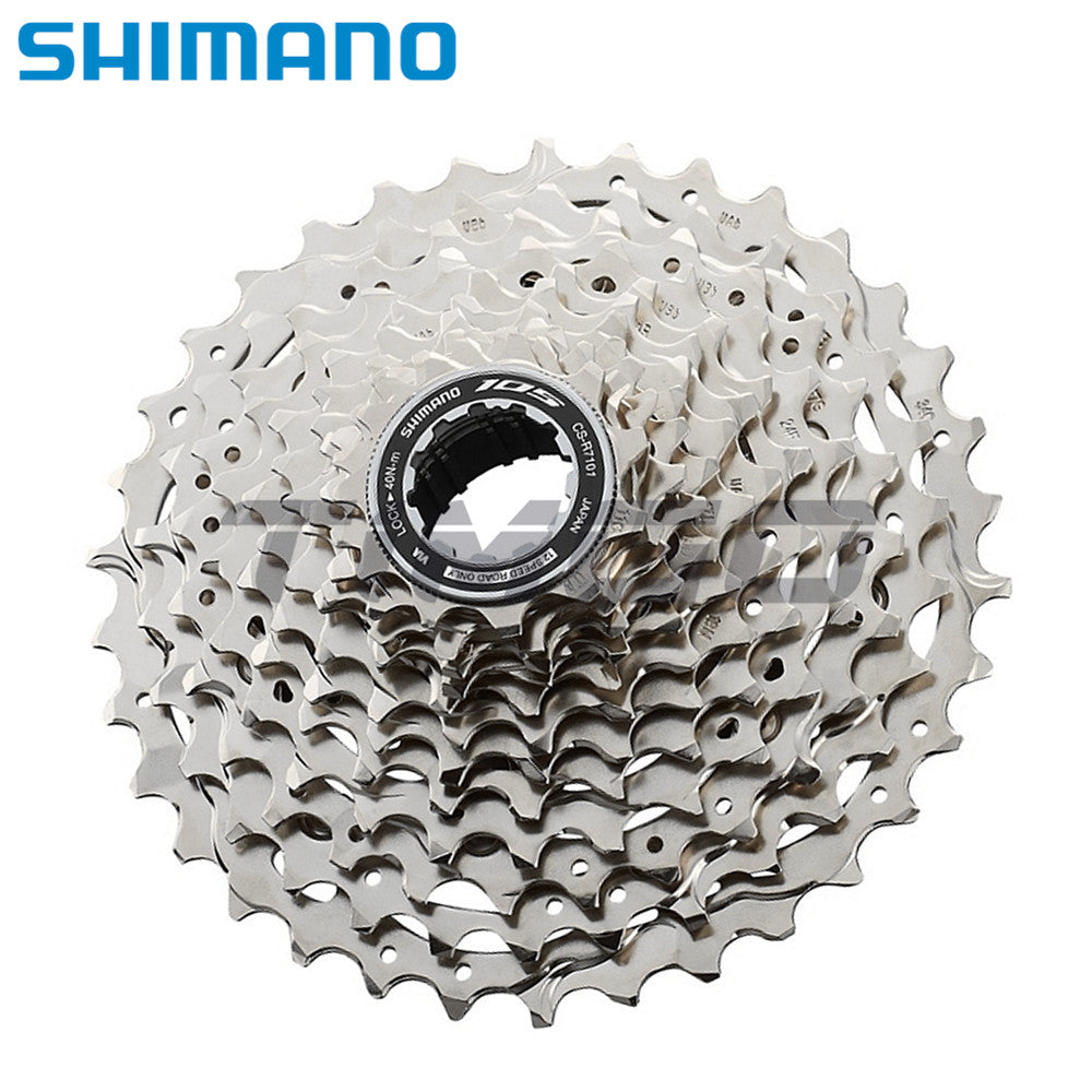 Shimano 105 CS-R7101-12 Road Bike 12 Speed Cassette Sprocket 11-34T HYPERGLIDE Silver