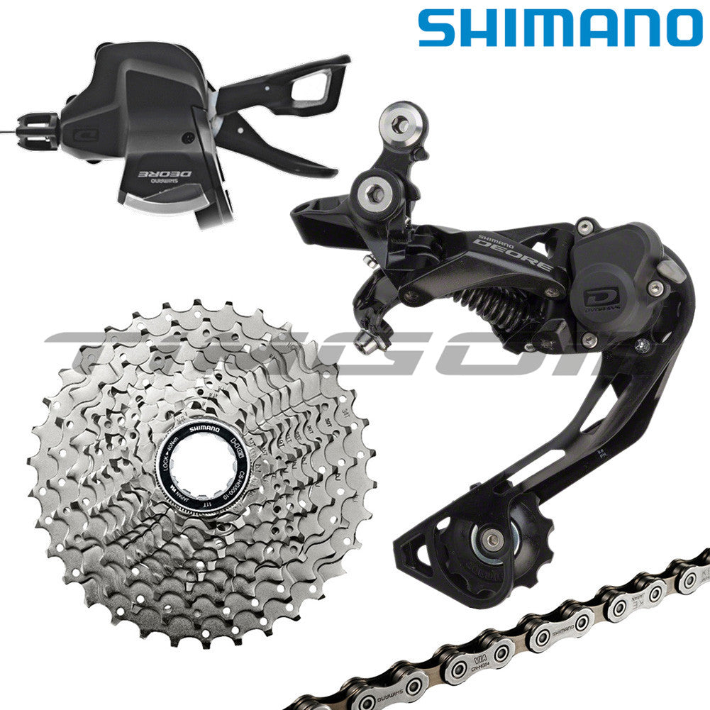 Shimano Deore M6000 MTB Bike 1×10 Speed Rear System Groupset RD-M6000 Derailleur SL-M6000 Shifter HG54 Chain HG500/HG50-10 Cassette