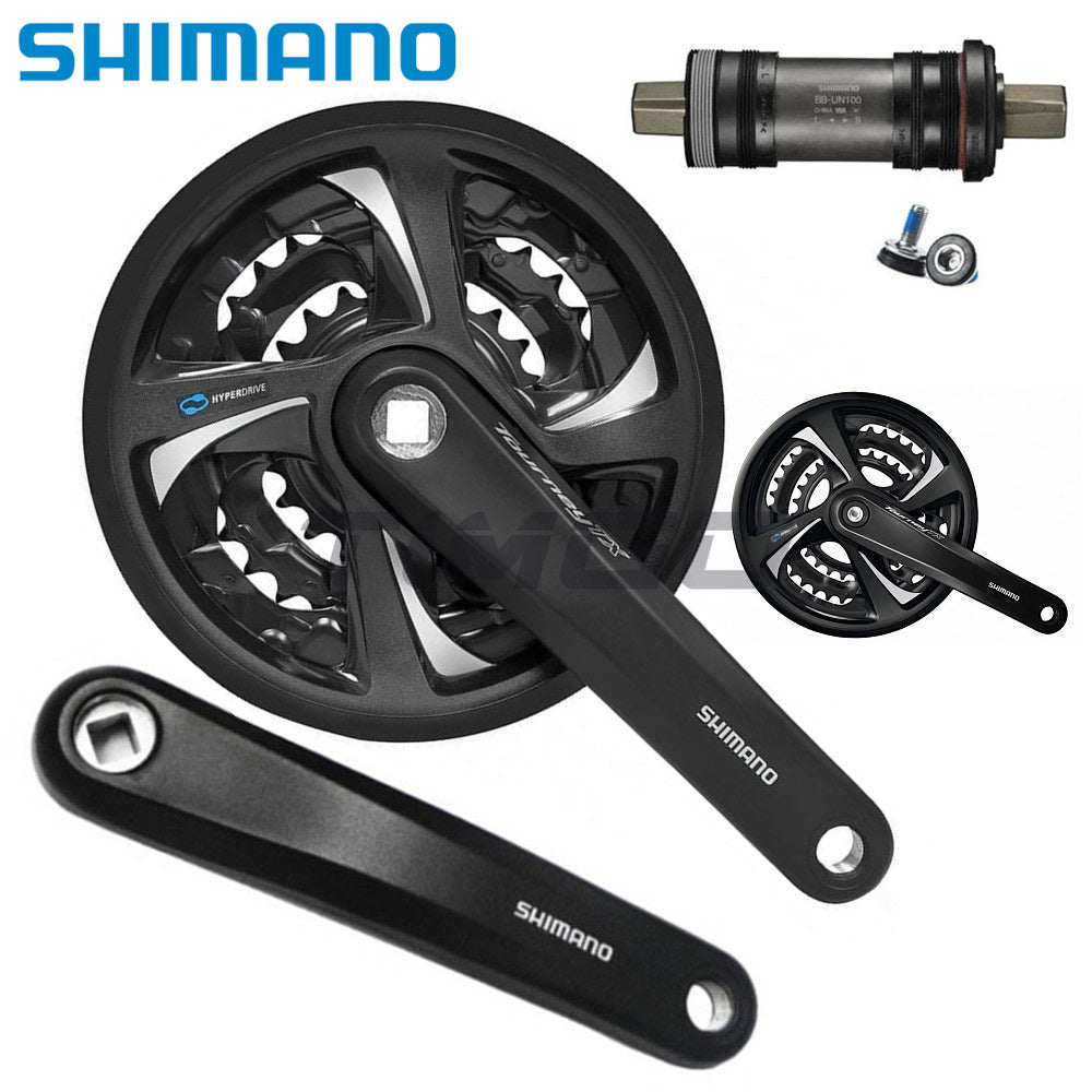 Shimano TourneyTX FC-TX801 MTB Mountain Bike 3x6/7/8 Speed Square Taper Crankset 42-32-22T/48-38-28T