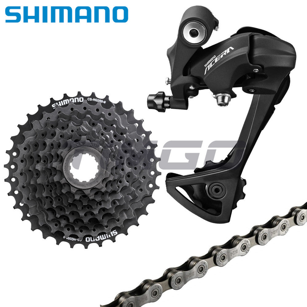 Shimano Acera T3000 MTB Trekking 1×9 Speed Rear Groupset RD-T3000 Rear Derailleur HG200-9 Cassette HG53 Chain