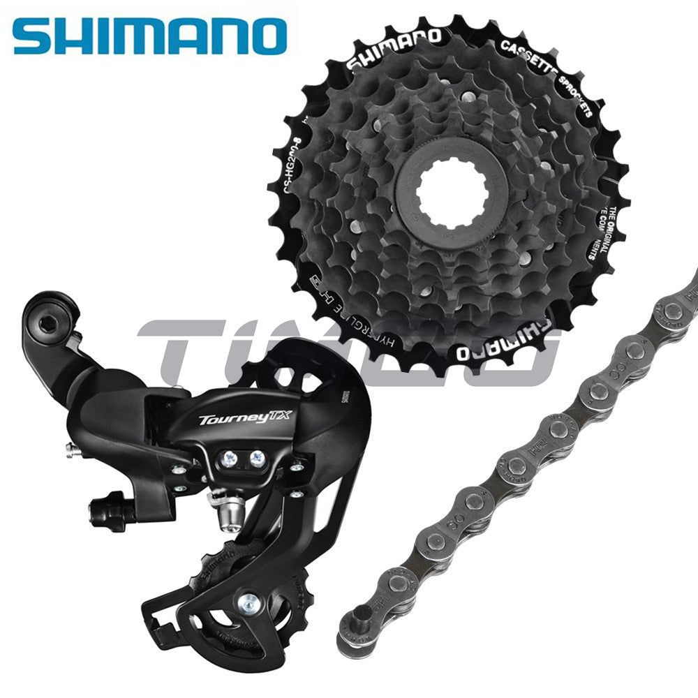 Shimano Tourney TX800 MTB Bike 1×8 Speed Rear Groupset RD-TX800 Rear Derailleur HG200-8 Cassette HG40 Chain