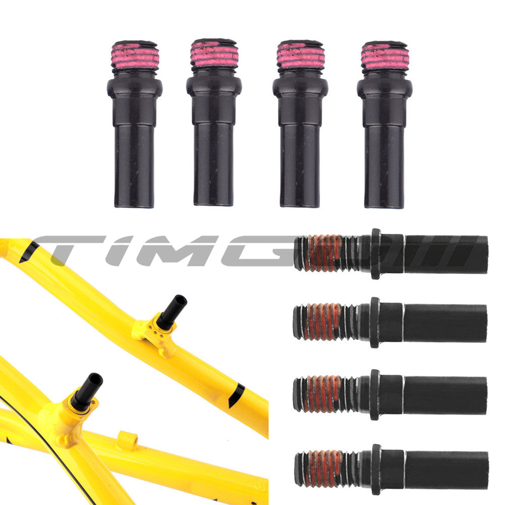 2pcs Titanium Ti Golden Brake Post V-Brake Bosses M8x1.25mm V Brake Seat Bolts e