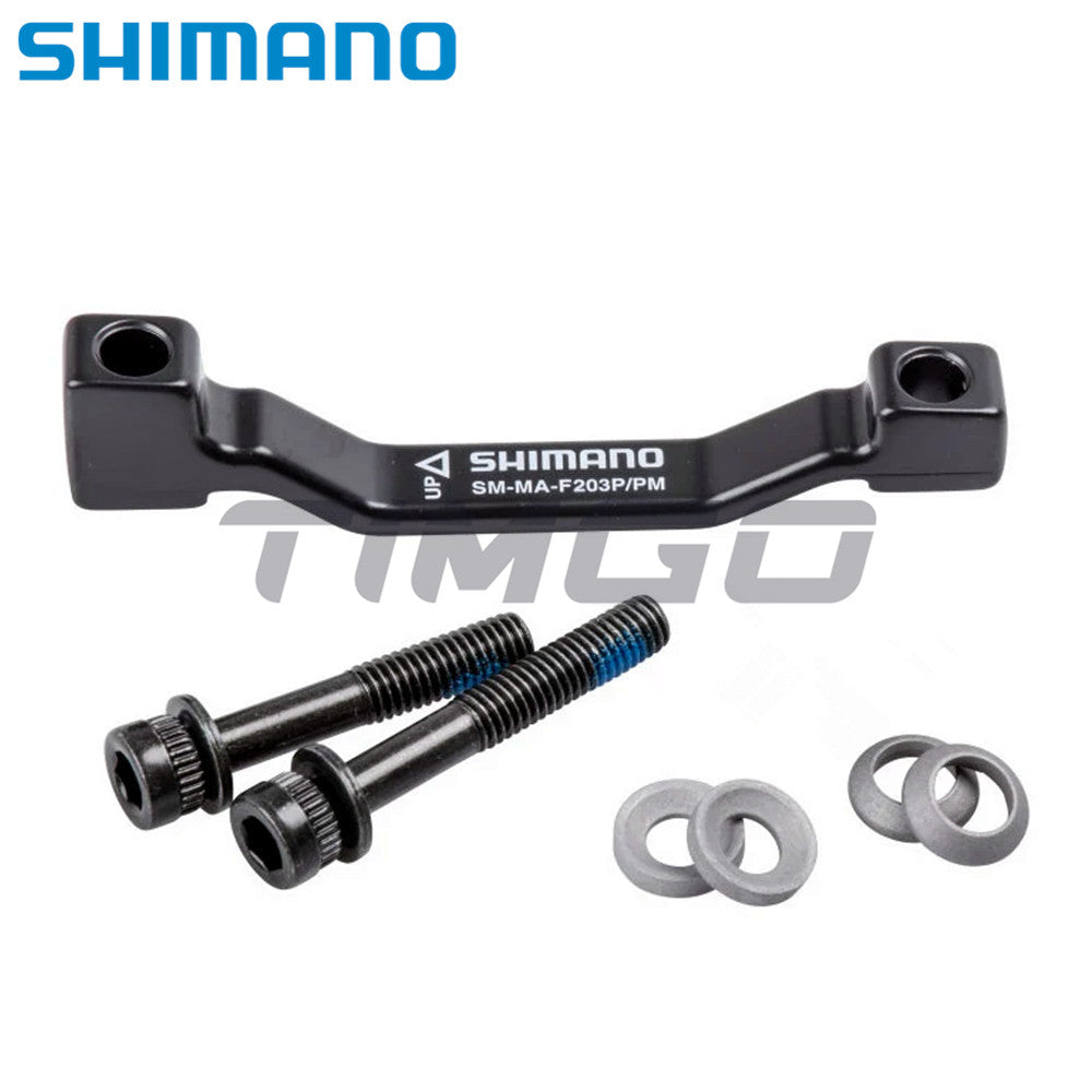 Shimano SM-MA-F203P/PM MTB Disc Brake Caliper 180mm Post Mount to 203mm Rotor PM-PM Adapter for Front or Rear Hydraulic Mechanical Brake