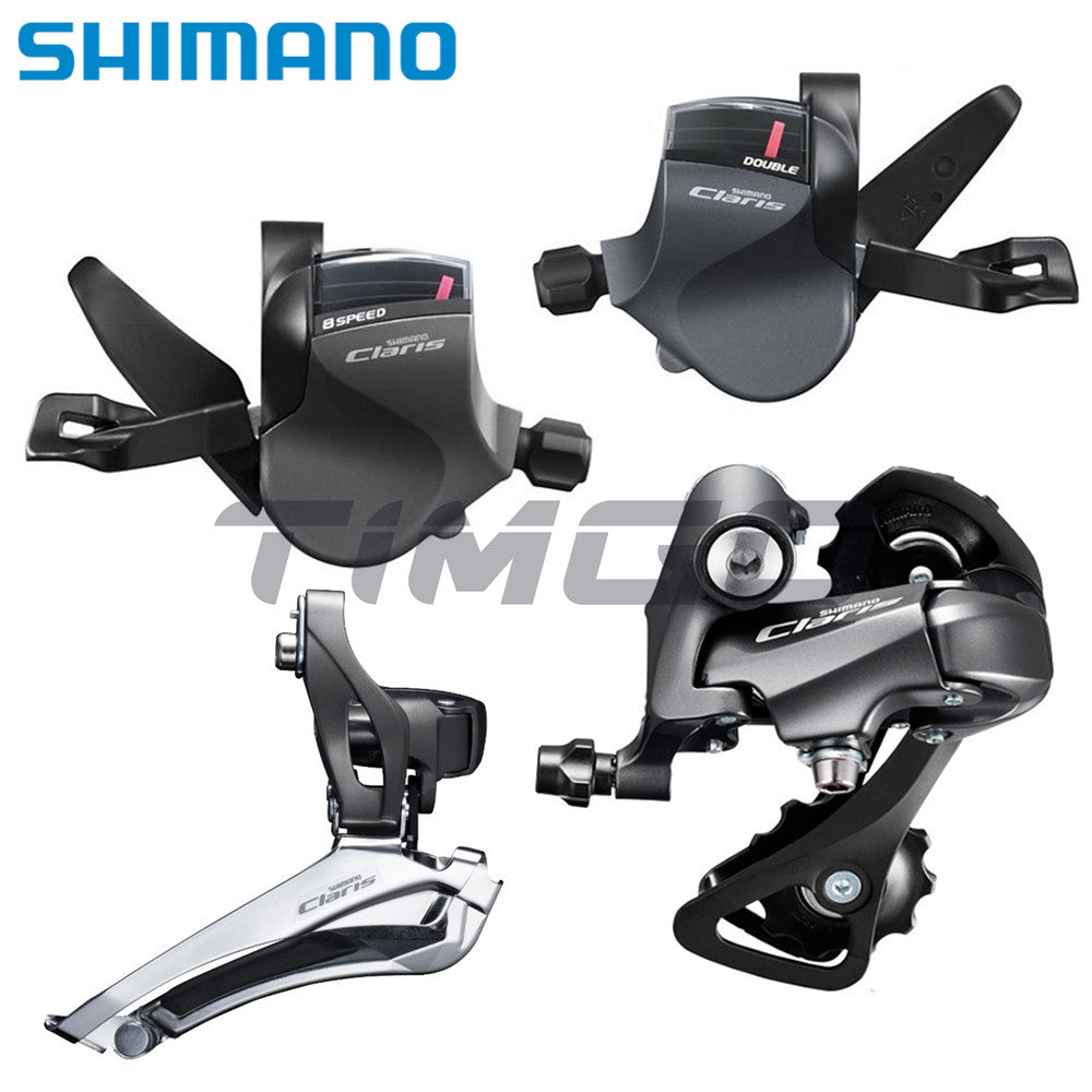 Shimano Claris R2000 Falt Bar Road Folding Bike 2×8 Speed Derailleur Set Groupset FD-R2000 RD-R2000 Front Rear Derailleur SL-R2000 Shifter