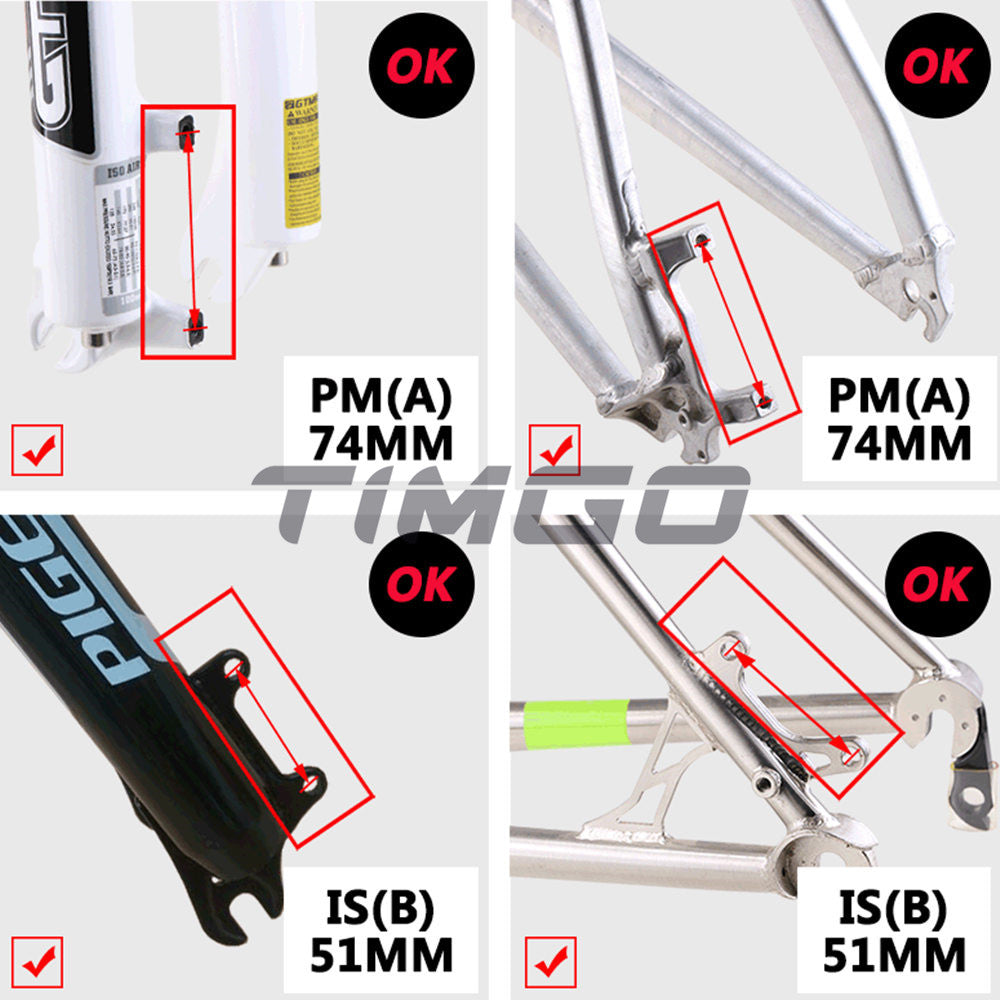 Tektro HD‑M285 MTB Bike Hydraulic Disc Brake Lever 2 Piston Caliper Set fits Internal Cable Routing with IS Adapter Upgraded HD-M275