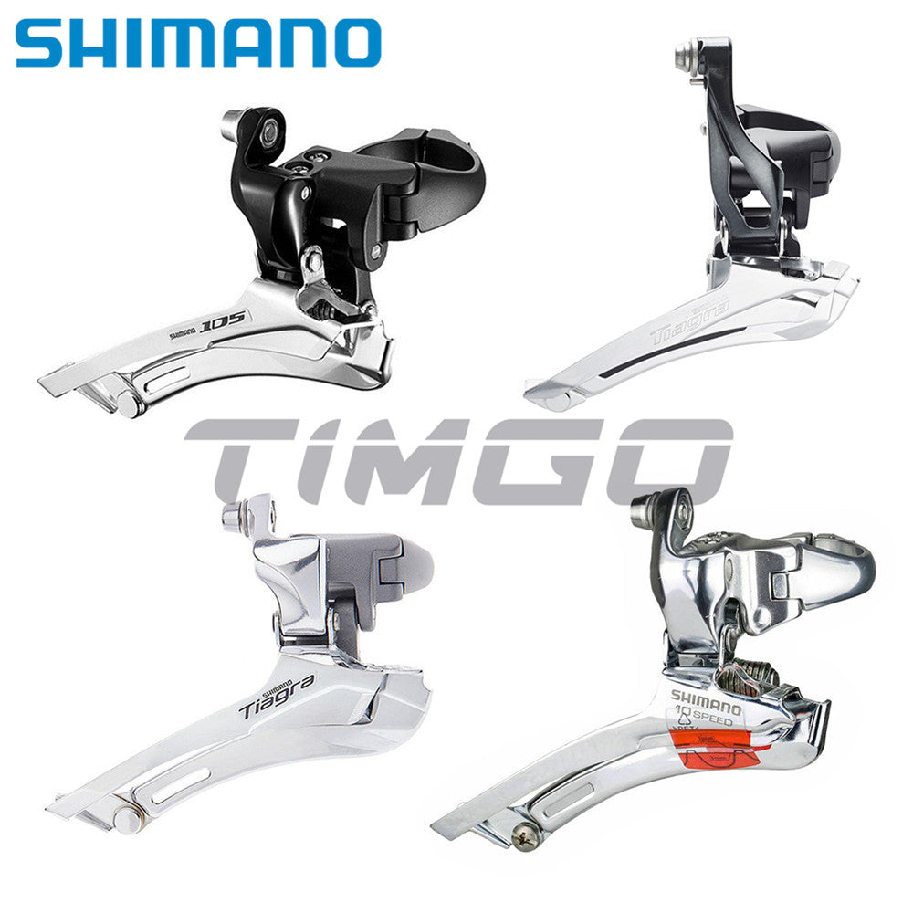 Shimano 105 Tiagra FD-5700 FD-4700 FD-4600 FD-R770 Road Bike 2×10 Speed Front Derailleur Down Pull Clamp-On 34.9mm/31.8mm