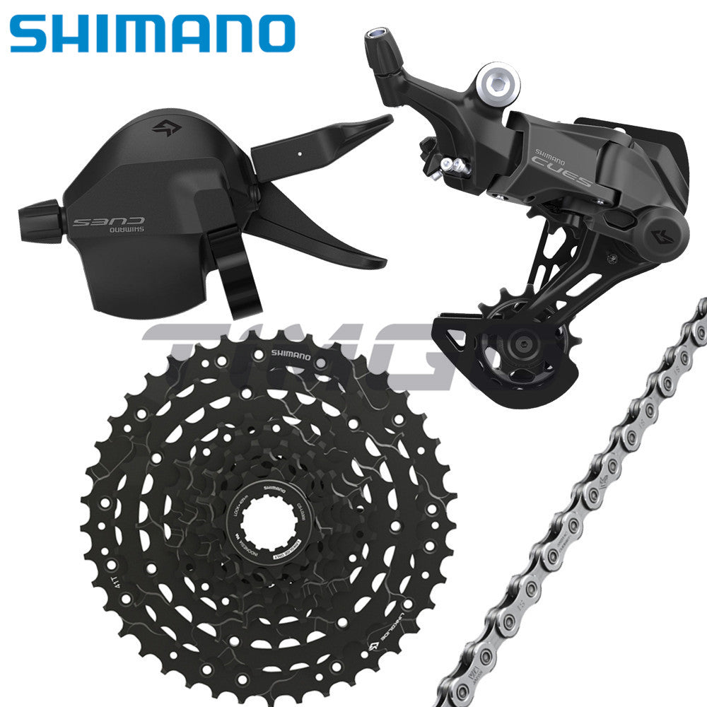 Shimano Cues U4000 MTB Bike 1×9 Speed Rear System Groupset RD-U4000 Rear Derailleur SL-U4000 Ritht Shifter CS-LG300 Cassette CN-LG500 Chain