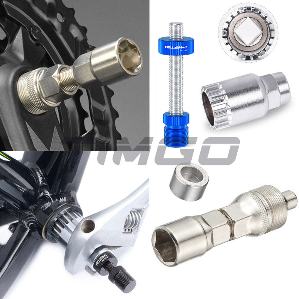 MTB Road Folding Bike Square Taper / Octalink Crankset Puller Bottom Bracket Removal Install Repair Tool Set