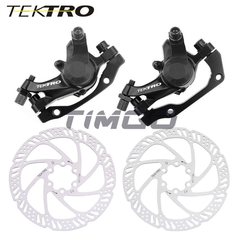 Tektro MD-M280 MTB Mountain Bike Mechanical Disc Brake Caliper TR-160 Rotor Shimano BR-TX805 BR-M375