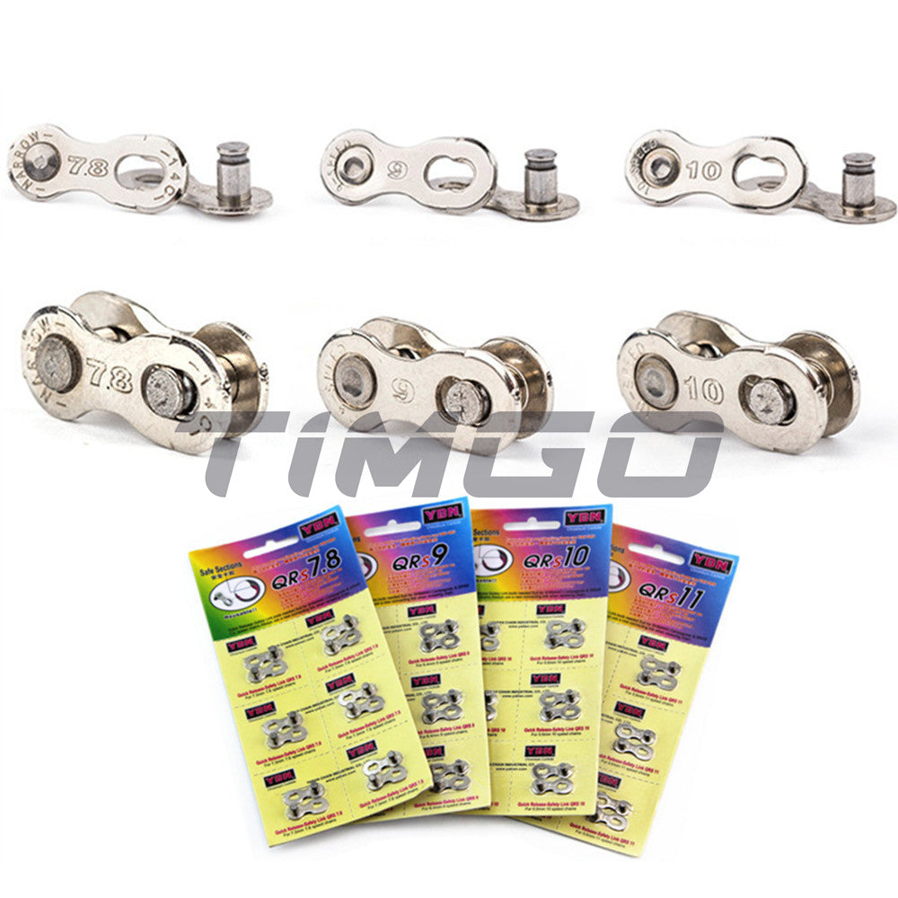 YBN 7/8/9/10/11 Speed Chain Connector Quick Release Master Link Joiner Compatible Shimano/Sram/KMC