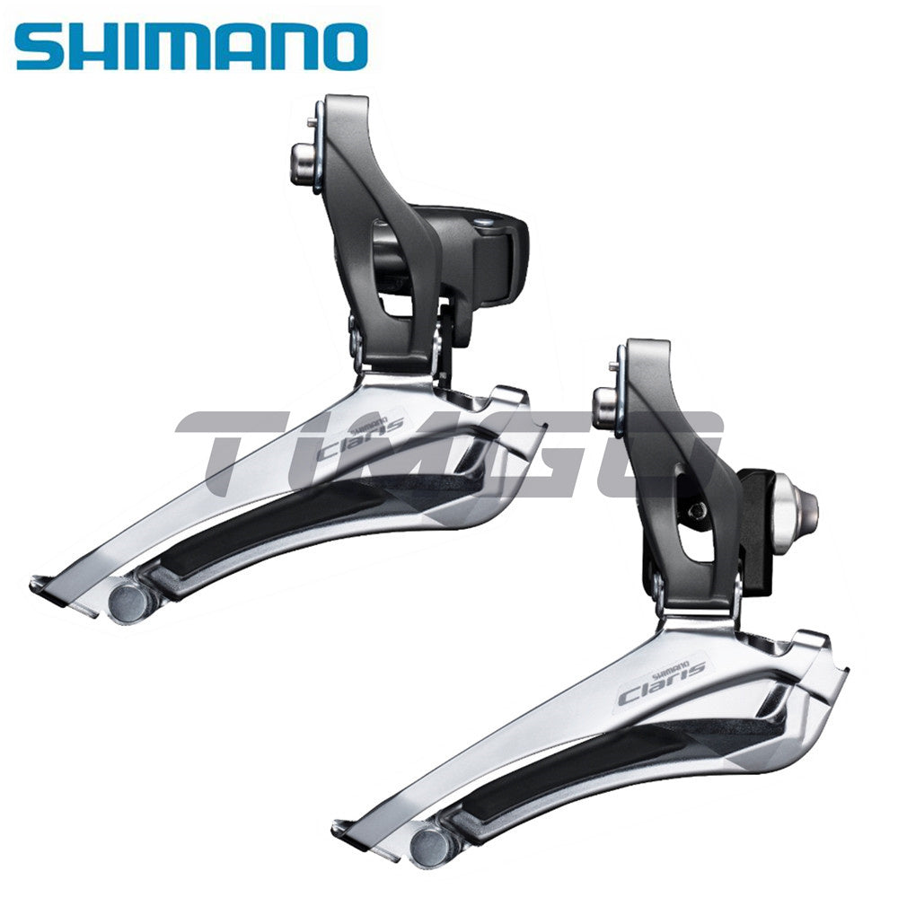 Shimano Claris FD-R2000 Road Bike 2×8 Speed Double Front Derailleur Braze-on/Clamp-On 31.8/34.9mm