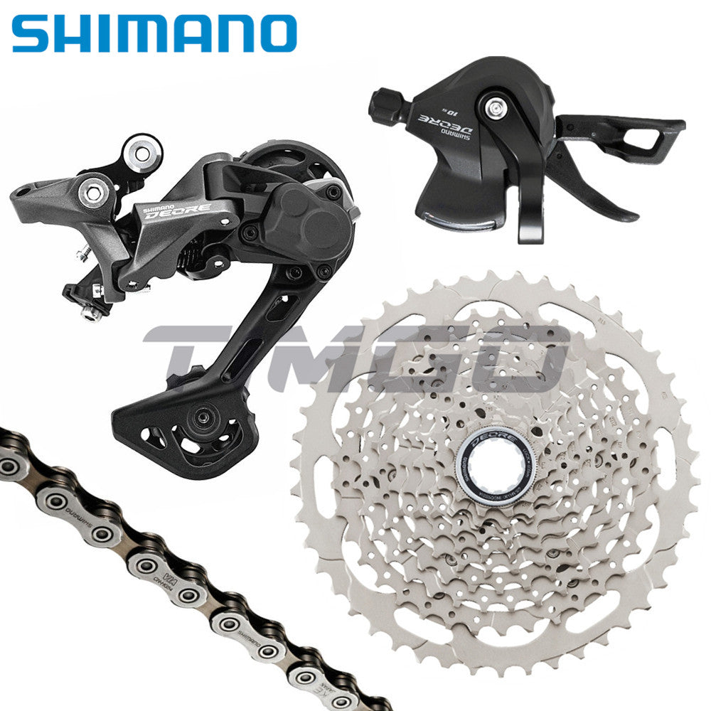 Shimano Deore M4100 MTB Bike 1×10 Speed Rear System Groupset RD-M5120 Derailleur SL-M4100 Shifter CS-M4100 Cassette HG54 Chain