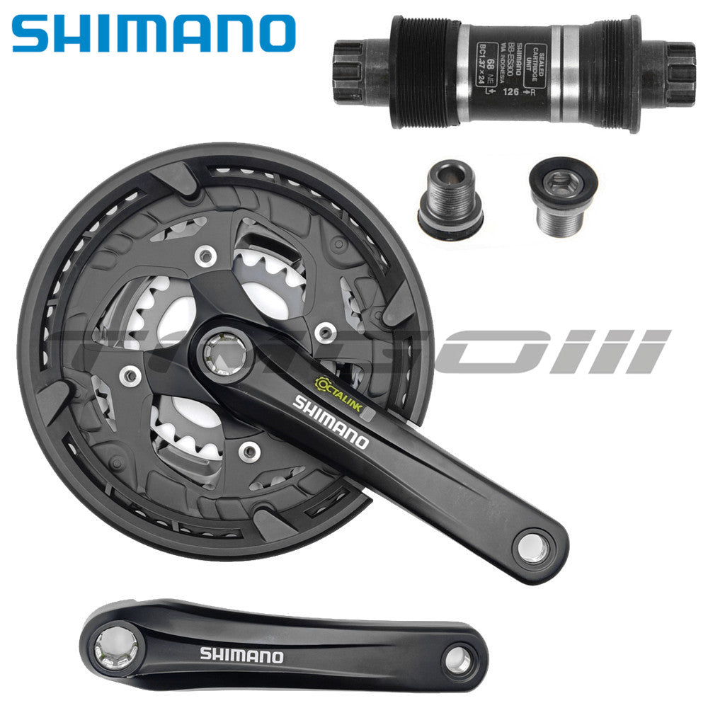 Shimano Alivio FC-T4010 MTB Bike 3x9 Speed Octalink Crankset 48-36