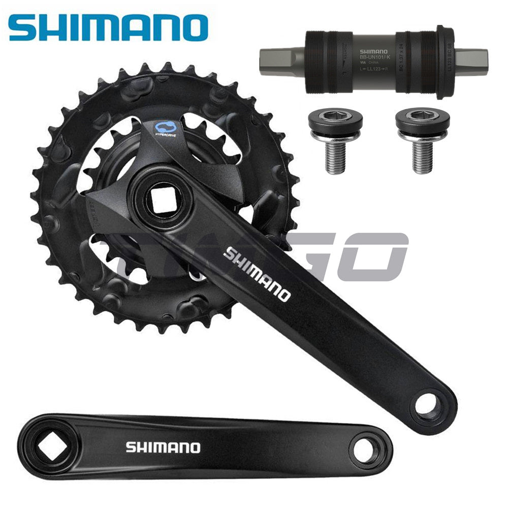 Shimano Altus FC-M315 2×7/8 Speed MTB Bike Crankset Square Taper 36-22T 170mm UN101 Bottom Bracket