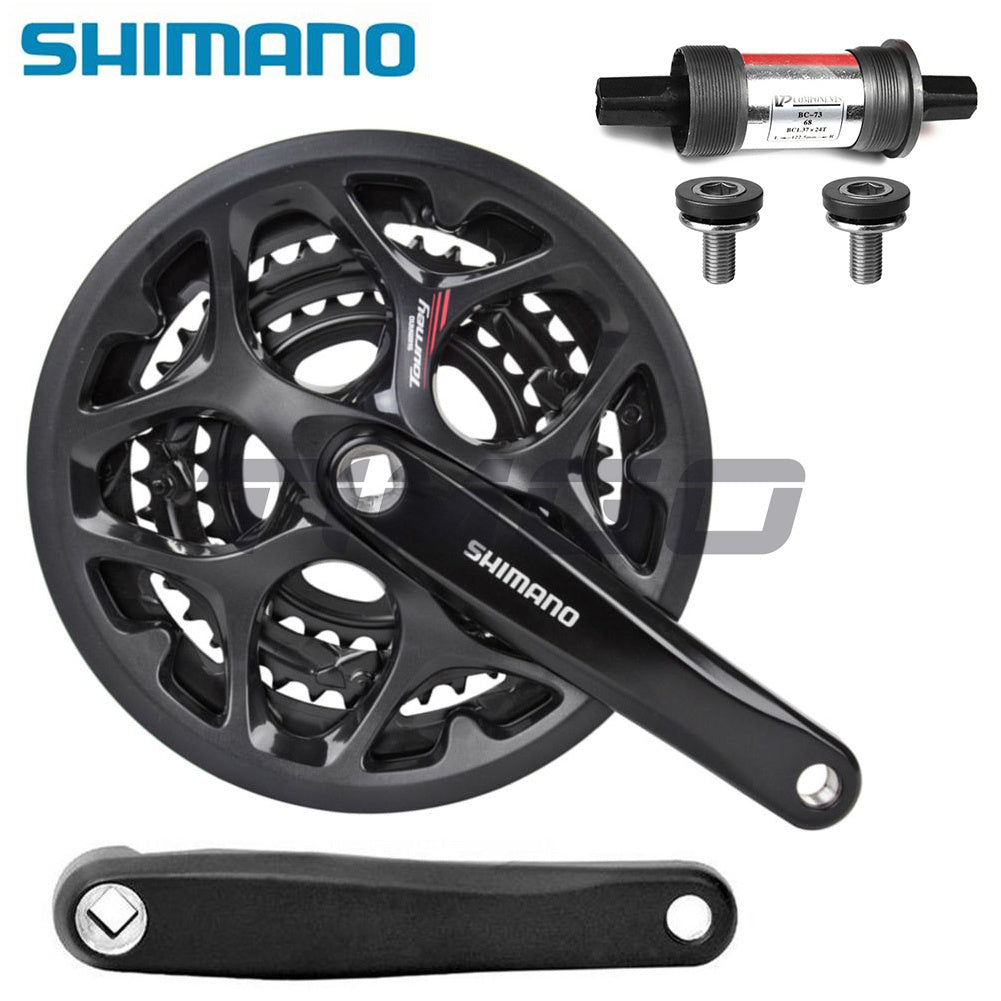 Shimano Tourney FC-A073 Road Bike 3×7/8 Speed Triple Crankset Square Taper 50-39-30T 170mm VP Bottom Bracket 68×113mm