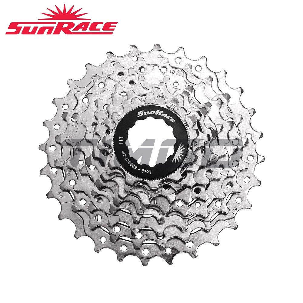 SunRace Road Bike 8 Speed Rear Cassette Gear Sprocket 11-23T Silver Compatible Shimano