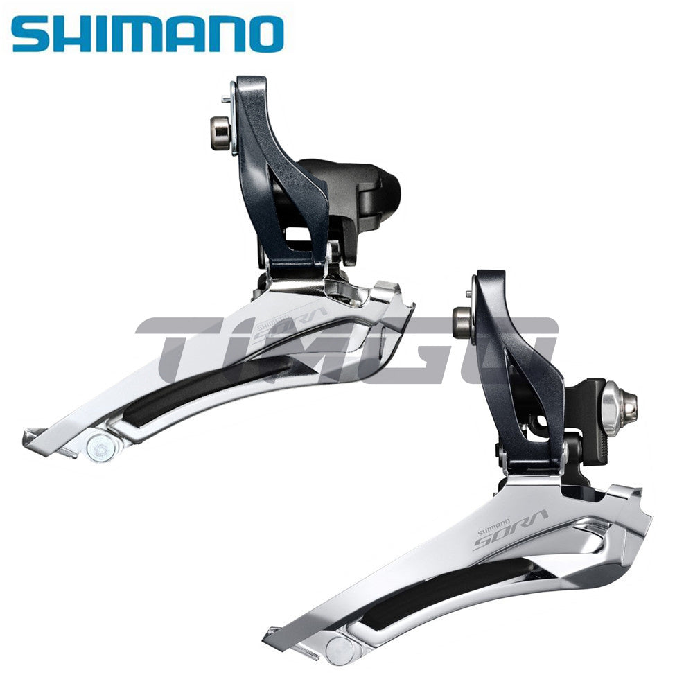 Shimano Sora FD-R3000 Road Bike 2×9 Speed Double Front Derailleur Braze-on/Clamp-On 31.8/34.9mm