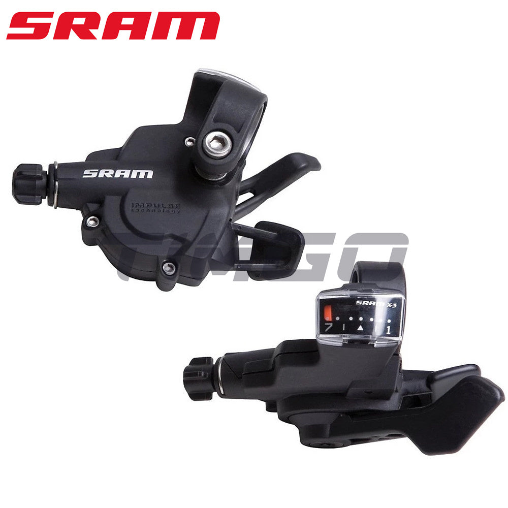 Sram X3 MTB Folding Bike 3×7 Speed Shifter Trigger Lever Black