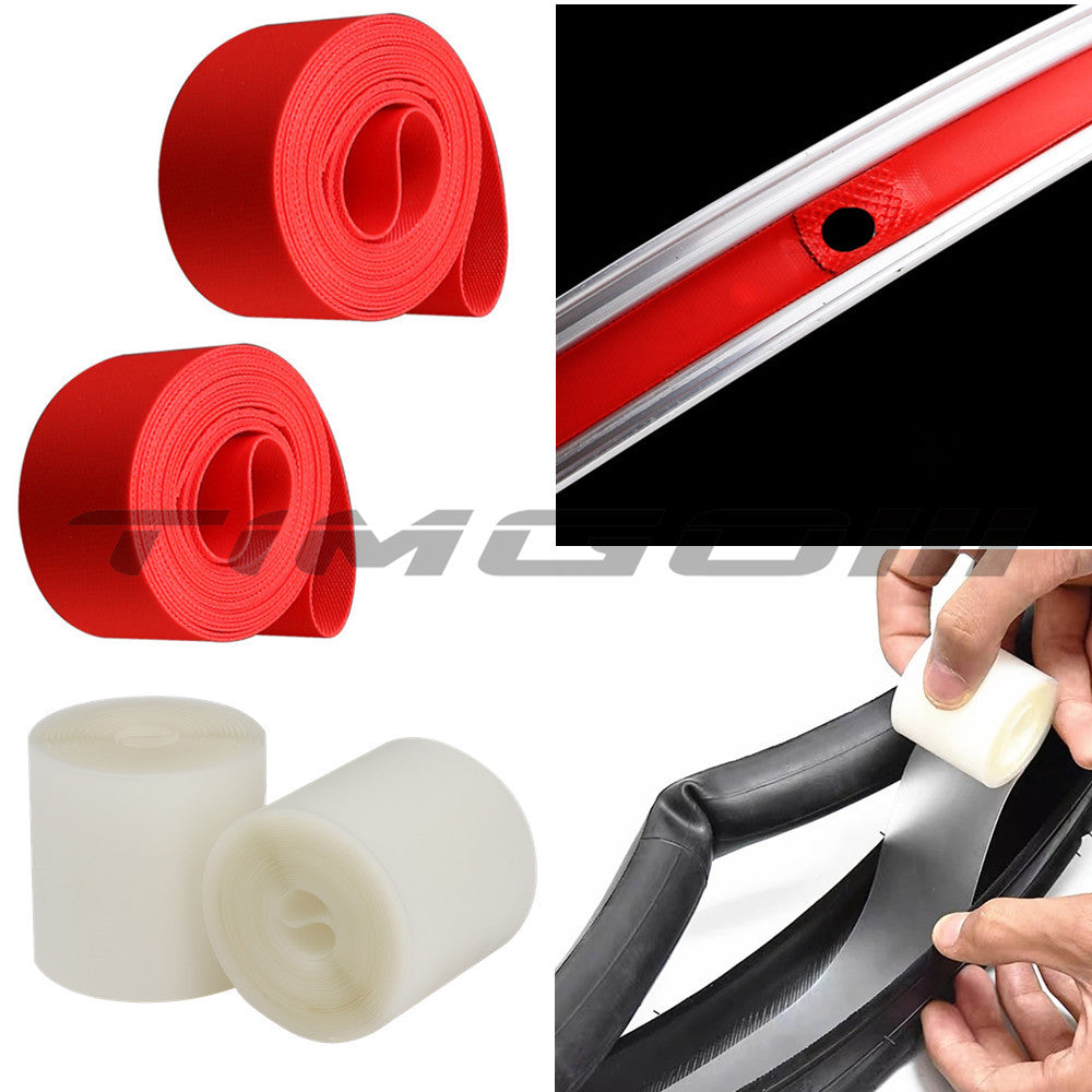 Bike Rim Tape Bicycle Tire Inner Tube Pad Liner – PVC Anti-Puncture Rim ...