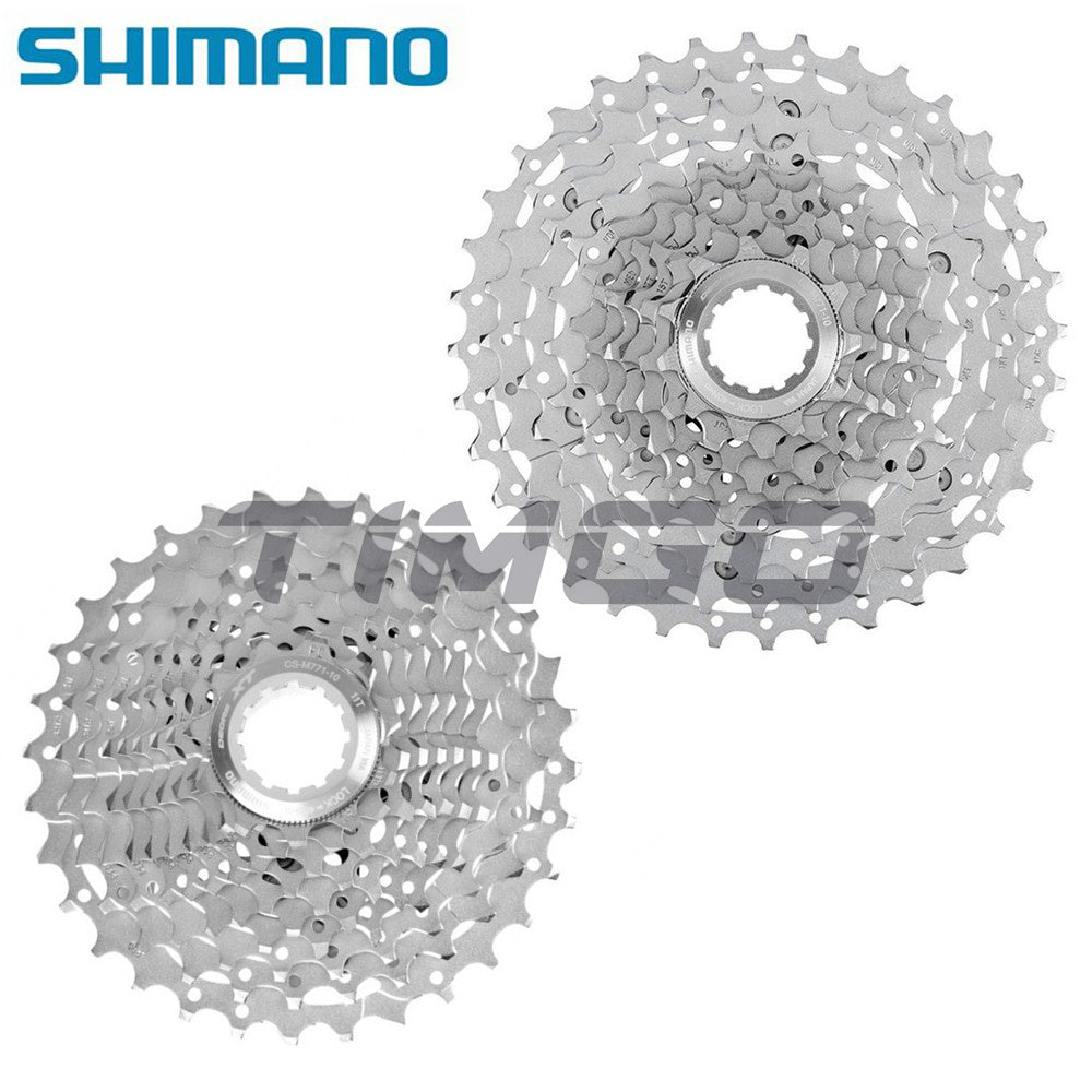 Shimano Deore XT Saint CS-M771 MTB Mountain Bike 10 Speed Cassette 11-32T/34T/36T Lightweight Dyna-Sys