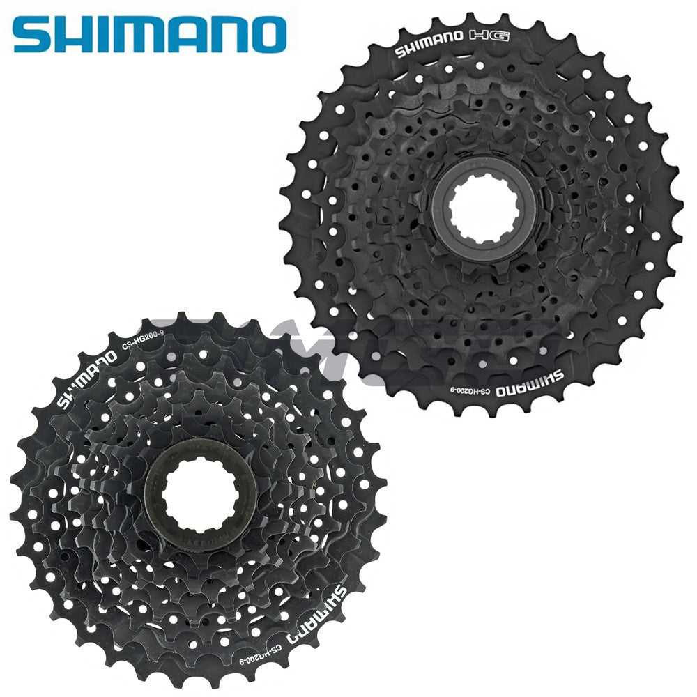 Shimano Altus Alivio HG200-9 MTB Road Bike 9 Speed Cassette Sprocket 11-32T/34T/36T HYPERGLIDE Black