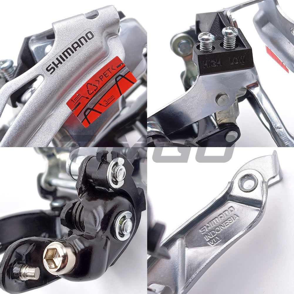 Dérailleur Avant Shimano Altus FD-M190A Pour VTT, 3x7/8 Vitesses, Tirage Double, Pince (Occasion)
