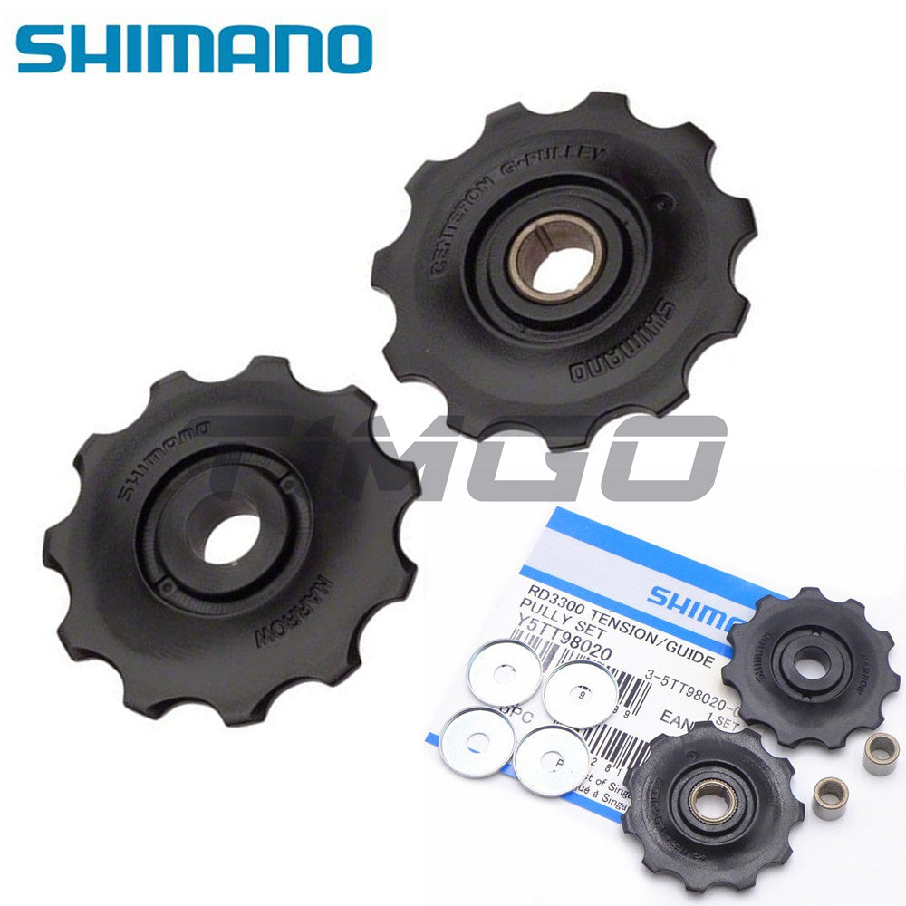 Shimano MTB Road Bike Rear Derailleur Guide Tension T/G Pulley Unit Set Compatible for RD-2400/3300/3400/R2000/R3000/M370/M390/M430/M2000/M3000/M4000/M610/M670/M593/M615/M4120/M5120/U3020/U4020/U6000/U6020/M5100/M5130