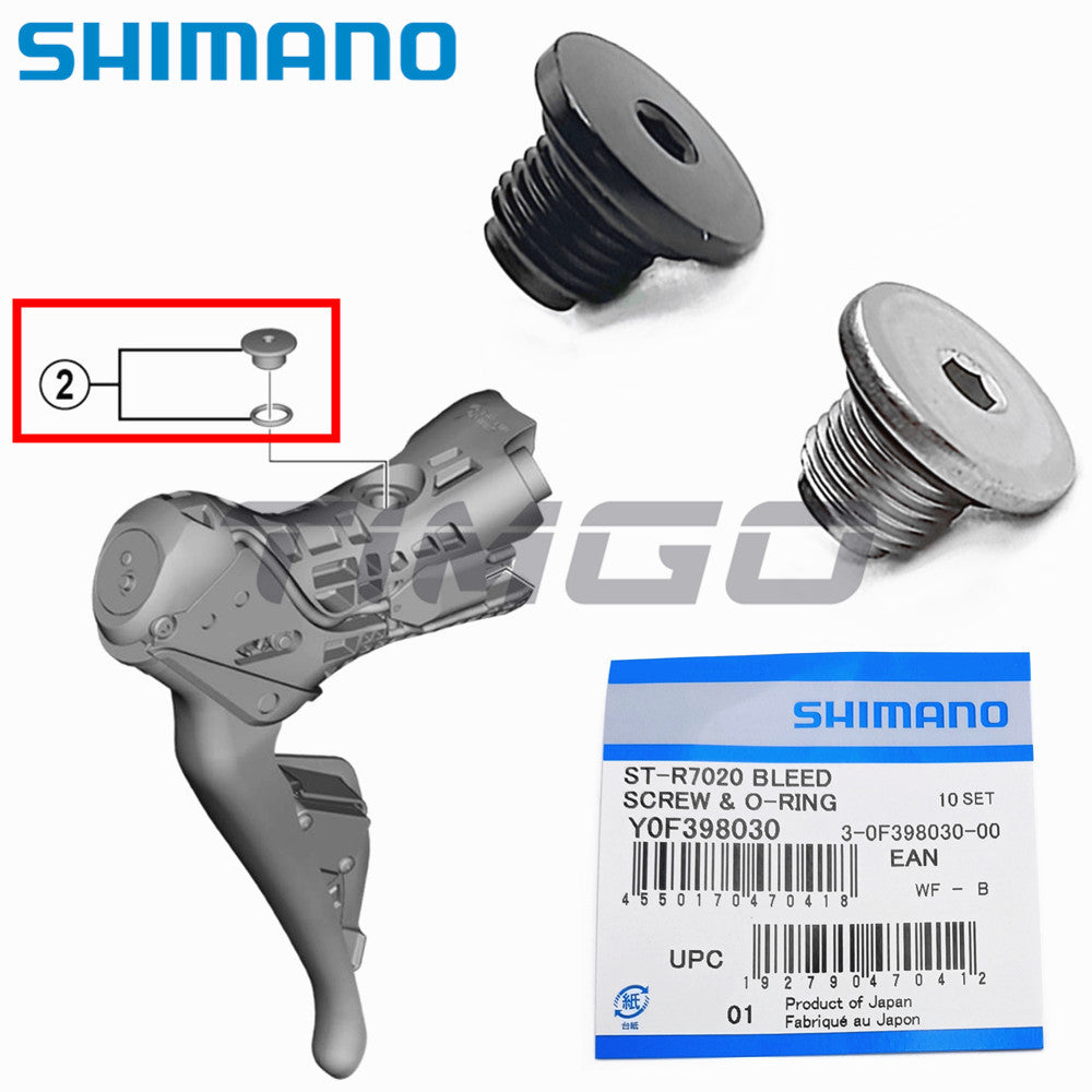 Shimano STI Brake Lever Bleed Screw and O-ring Y0C698030 Y0F398030 Y0RM98020 Y0MX98020 DA GRX UT 105 Tiagra