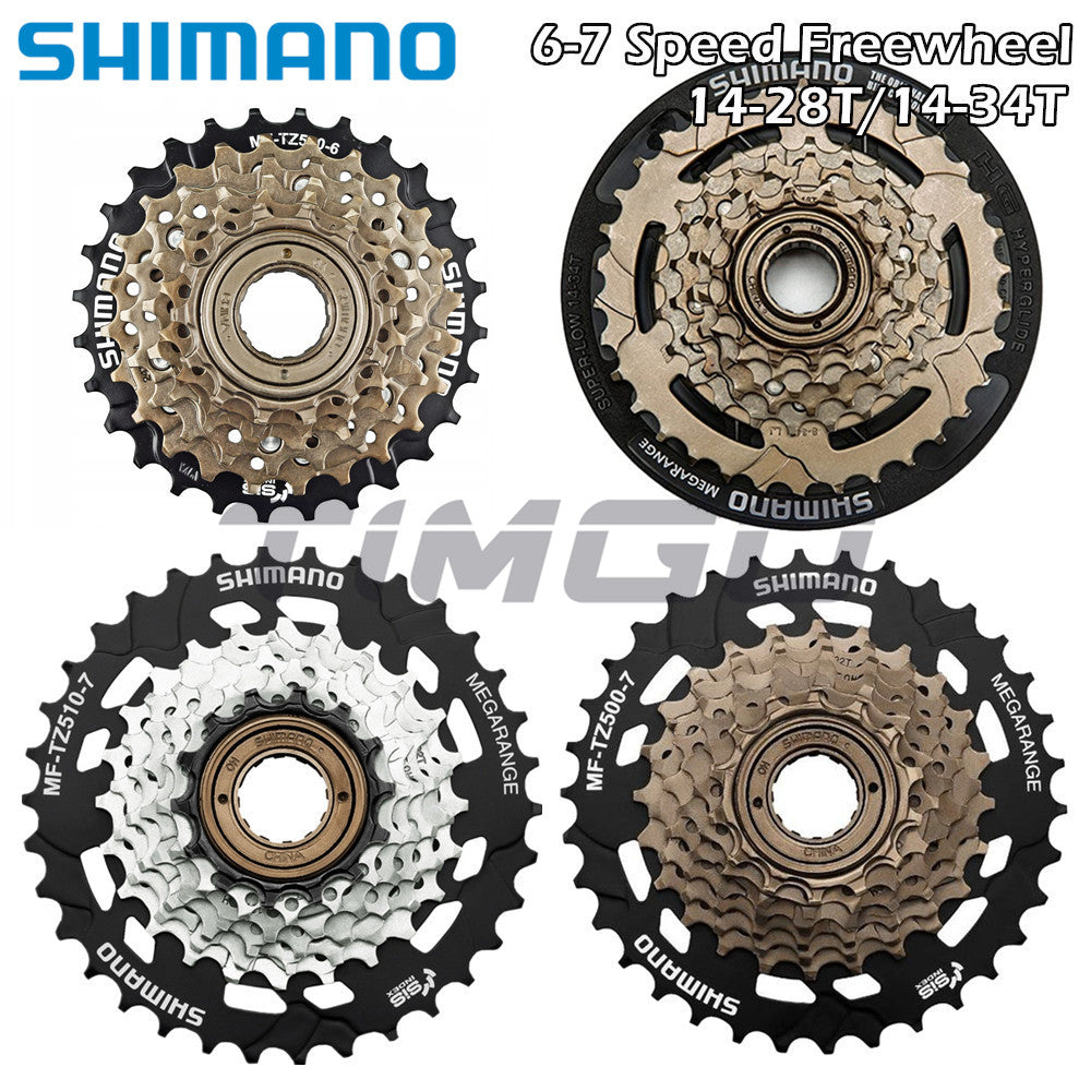 Shimano Tourney MF-TZ500-6 MF-TZ30-6 MF-TZ500-7 MF-TZ510-7 MTB Road Bike 6/7 Speed Freewheel Screw On Thread Type