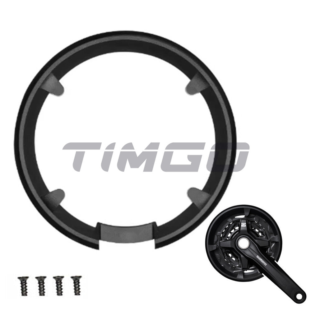 MTB Moutain Bike 40T Crankset Protecter Chain Wheel Chainring Guard Cover 4 Holes with Screw for Shimano FC-MT210/M4000/M4050/MT101