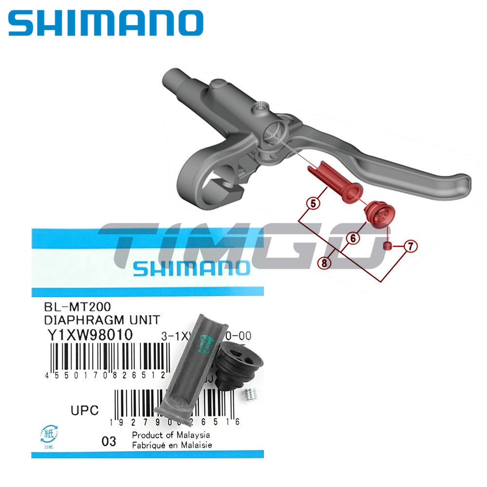 Shimano MTB Hydraulic Brake Lever Oil Diaphragm Unit Y1XW98010 Seal Rubber Repair Part BL-MT200/MT201/UR405