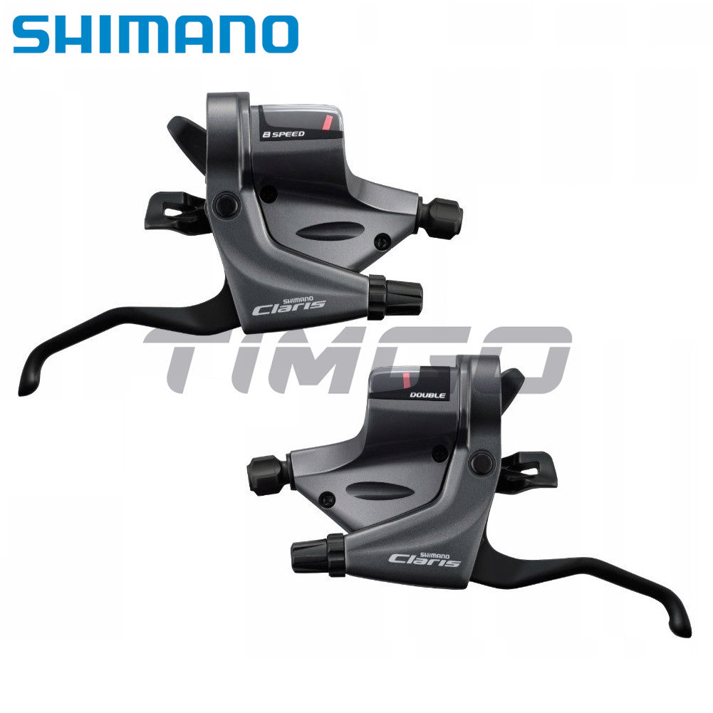 Shimano Claris ST-RS200 Road Bike 2×8 Speed Shifters Brake Combo Lever Flat Bar RAPIDFIRE PLUS New ST-R240