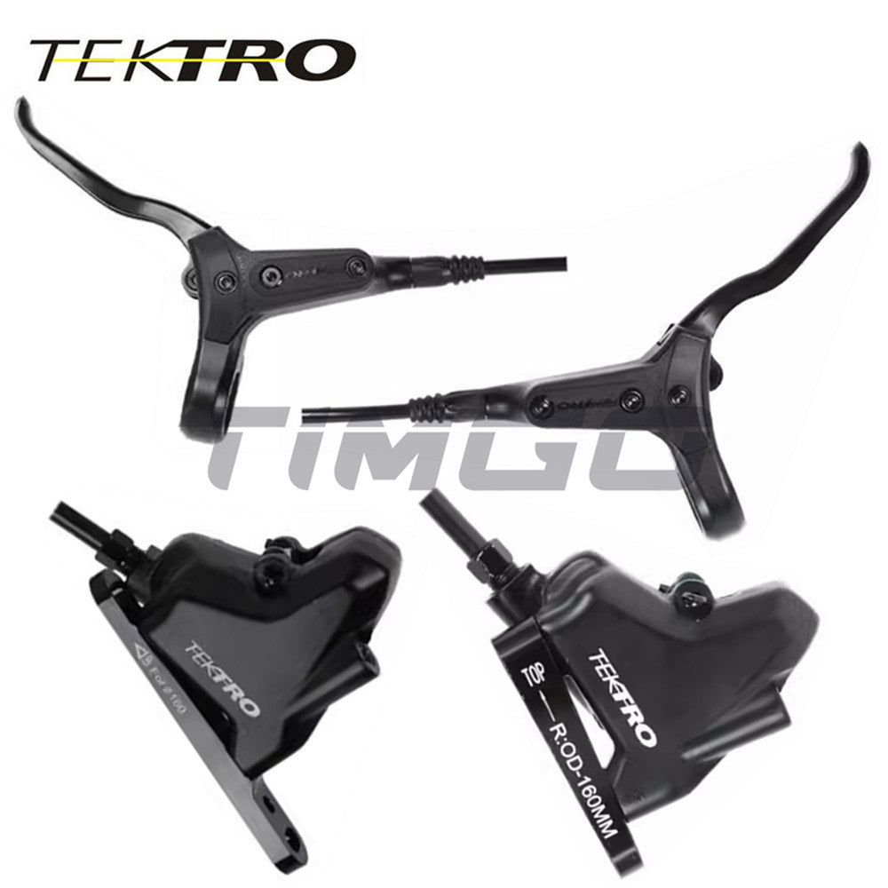 Tektro HD-R280 Flat Bar Road Bike Hydraulic Disc Brake Lever Caliper Set Flat Mount 2 Piston