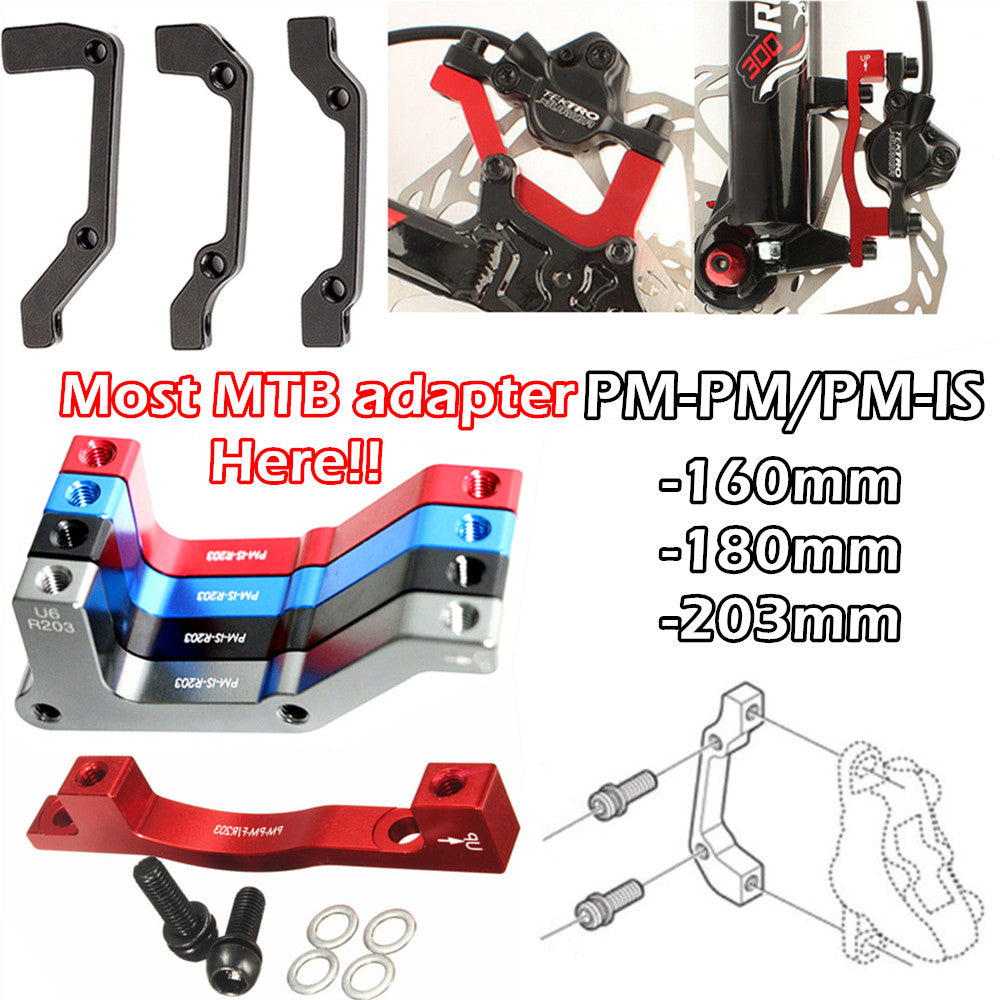 MTB Mountain Bike Most Disc Brake Caliper Adapter PM/IS Mount Post Mount IS Mount PM-PM PM-IS Fits 160mm/180mm/203mm Rotor Front Rear Hydraulic Mechanical Brake