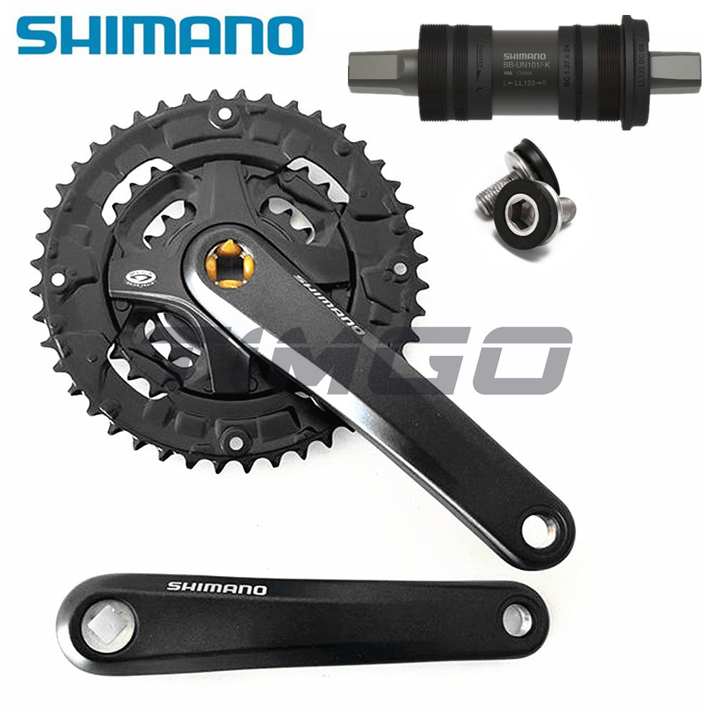 Shimano FC-M351 MTB Mountain Bike 3×9 Speed Square Taper Crankset Chainset 44-32-22T BB-UN101 Bottom Bracket