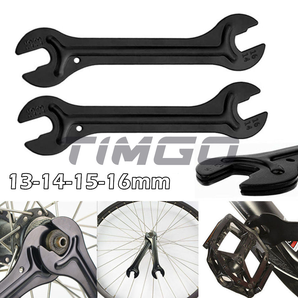 MTB Road Bike Bicycle Axle Hub Cone Double Hand Spanner Pedal Wrench Repair Tools 13mm/14mm/15mm/16mm