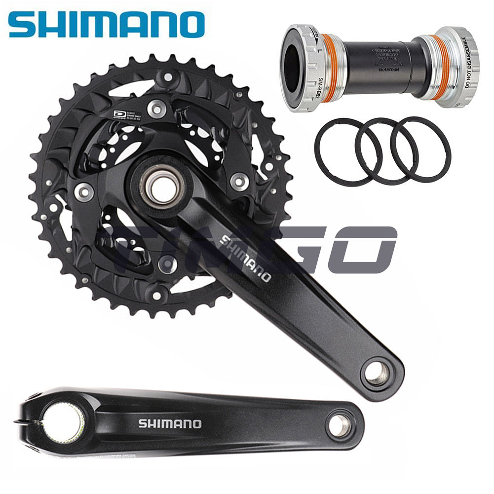 Shimano Deore FC-MT500-3 MTB Mountain Bike 3×10 Speed Crankset 40-30-22T HollowTech II SM-BB52 Bottom Bracket