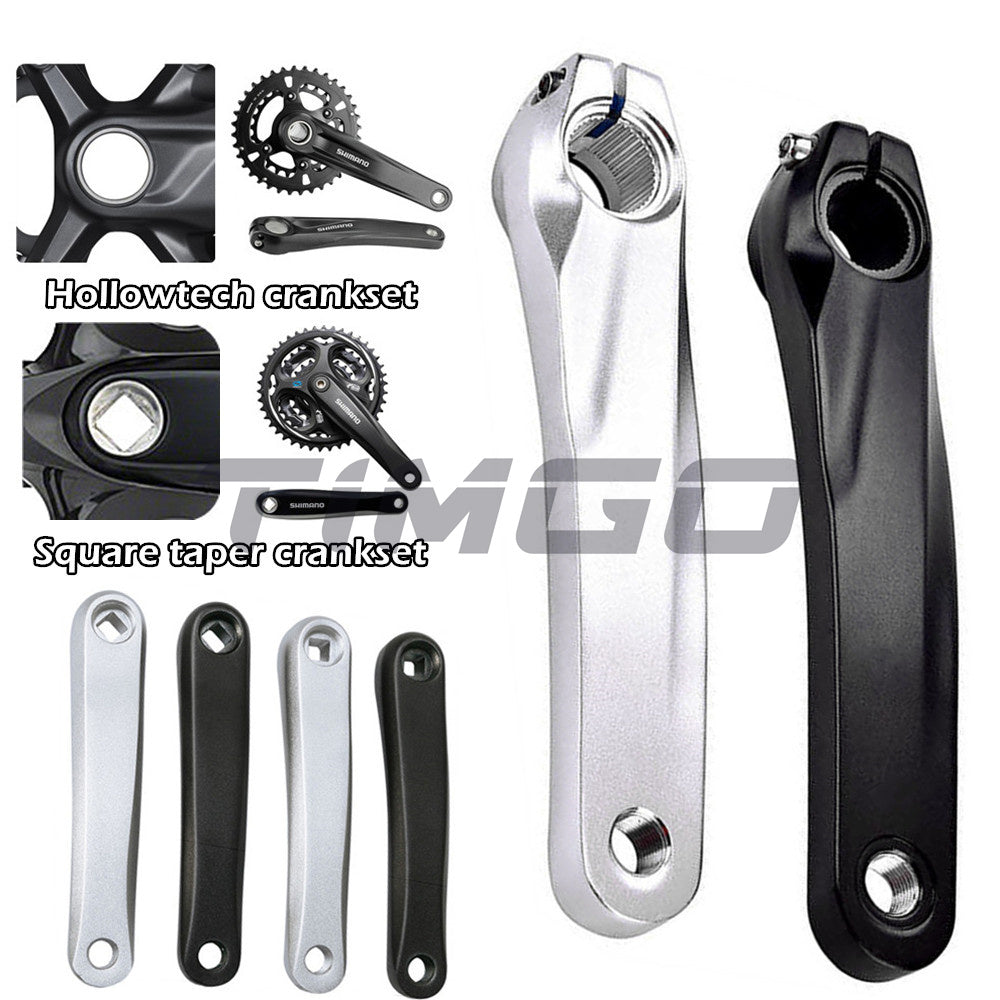 MTB Road Bike Crankset Arm Square Taper / Hollowtech Replacement Left Crank Arm Aluminum Alloy 170mm Compatible for Shimano