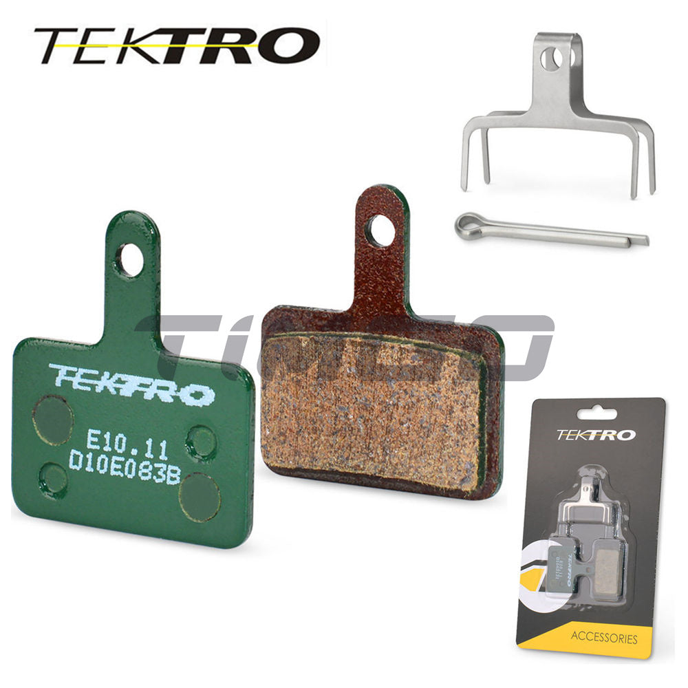 Tektro E10.11 Disc Brake Pads Organic Compound Auriga Draco Orion MTB Road Bike Compatible Shimano MT200/M355/M395/M415/M475/M495